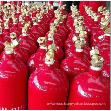 Nitrogen Gas Cylinder with Red Color